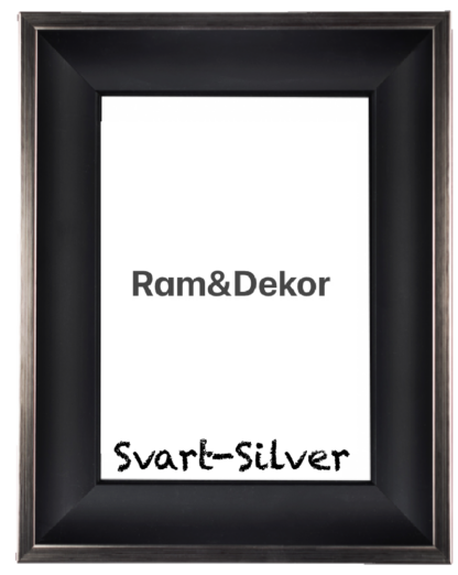 "Konkav" Svart/Vit/Svart-silver 34-25 - Bild 3